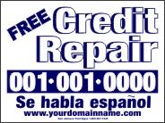 Credit Repair Signs Template