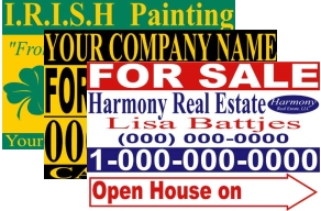 Real Estate or Political DISCOUNT Campaign Sign Template